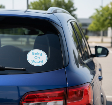 Autoaufkleber minimalistisches baby an bord - TenStickers