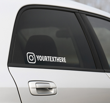 Autoaufkleber mit instagram-nutzernamen - TenStickers