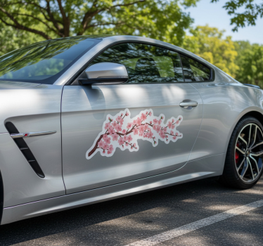 Autoaufkleber mit japanischem blumenzweig - TenStickers