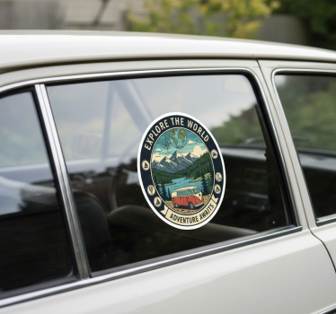 Autoaufkleber mit reise-motiv für fensterdesigns - TenStickers