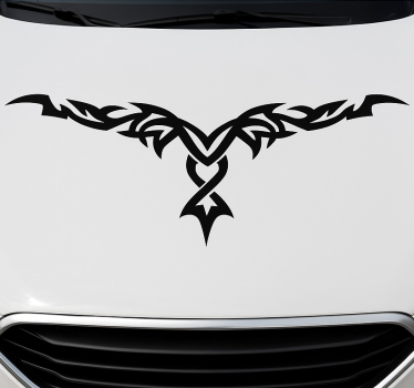Autoaufkleber einfarbiger tribal-hood - TenStickers