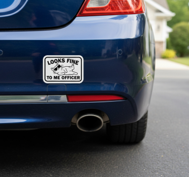 Autoaufkleber sieht für mich gut aus, officer - TenStickers