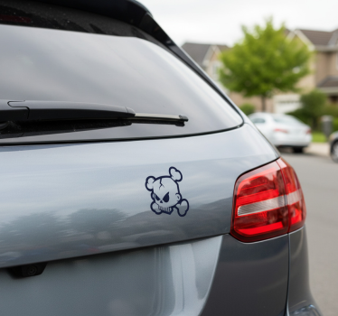 Autoaufkleber totenkopf und gekreuzte knochen - TenStickers