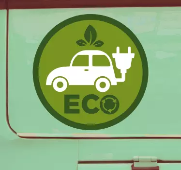 Autoaufkleber umweltfreundliches fahrzeug - TenStickers