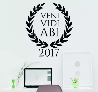 Sticker Veni Vidi Abi - TenStickers