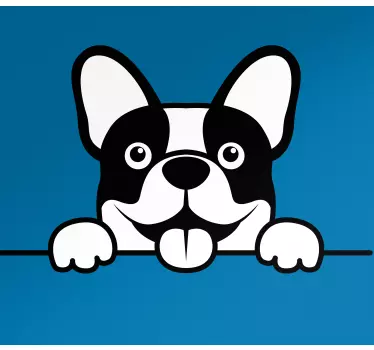 Autoaufkleber verspielter französischer bulldogge - TenStickers
