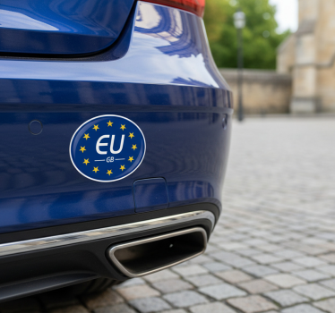 Autoaufkleber zur grenzüberschreitenden identifikation - TenStickers