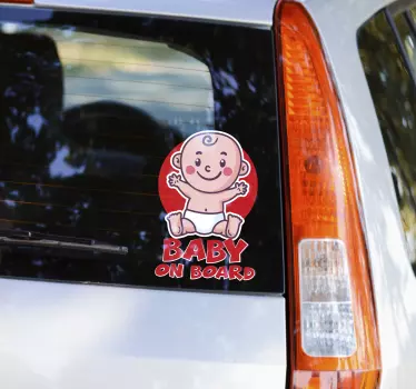 Baby Autoaufkleber Baby an bord - TenStickers