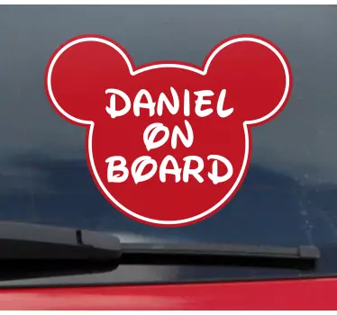 Baby Autoaufkleber Baby an bord cartoon-stil-design - TenStickers