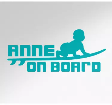Baby Autoaufkleber Babyboy-surfer-design - TenStickers