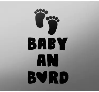 Baby Autoaufkleber Benutzerdefinierte füße - TenStickers
