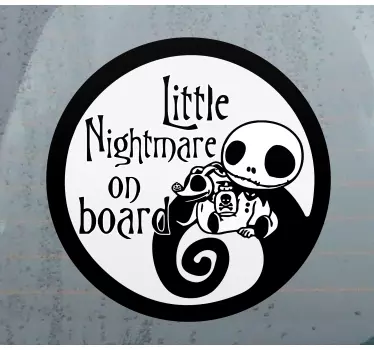 Kleiner Albtraum an Bord Autoaufkleber - TenStickers