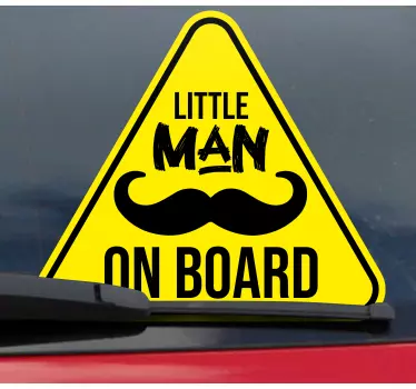 Baby Autoaufkleber Kleiner mann an bord illustration - TenStickers