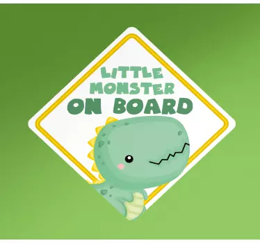 Baby Autoaufkleber Kleines monster - TenStickers