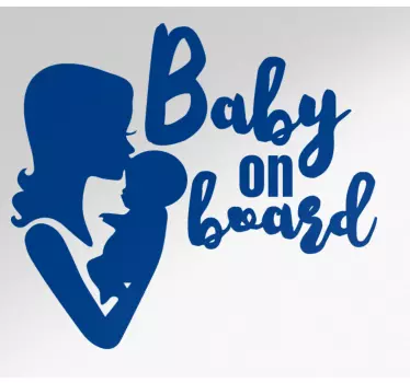Baby Autoaufkleber Mutter und baby an bord Design - TenStickers