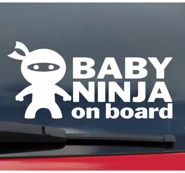 Baby Autoaufkleber Ninja-baby-design - TenStickers