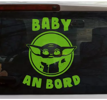 Baby Autoaufkleber Süß yoda - TenStickers