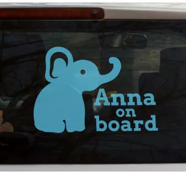 Baby Autoaufkleber Süßer elefant - TenStickers