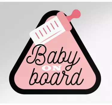 Baby Autoaufkleber Verkehrszeichen baby mädchen - TenStickers