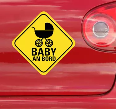 Kinderwagen Baby on Board Aufkleber - TenStickers