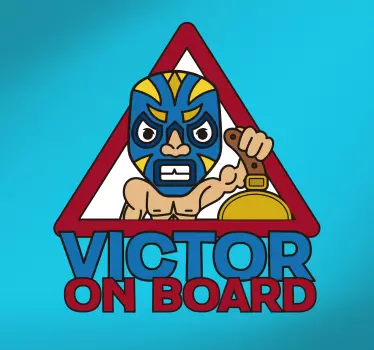 Baby wrestler fahrzeug sticker - TenStickers