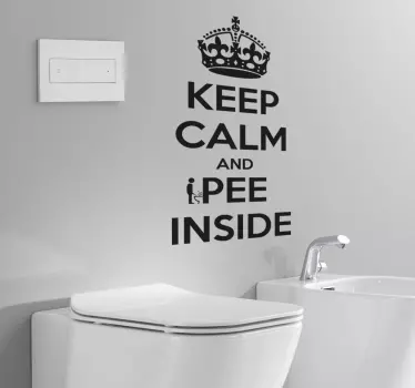 Badezimmer Keep Calm - TenStickers