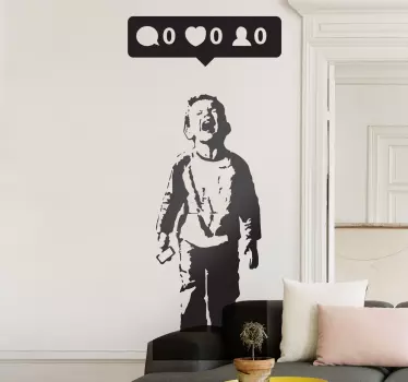 Banksy Aufkleber Likes - TenStickers
