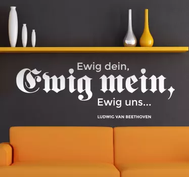 Beethoven Zitat Sticker - TenStickers