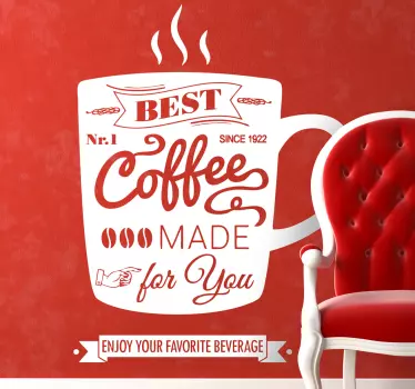 Best Coffee Aufkleber - TenStickers