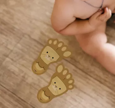 Bodensticker Niedliche tierische fußabdrücke - TenStickers