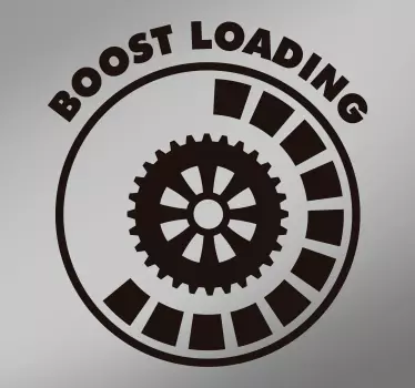 Boost Loading Text Auto Aufkleber - TenStickers