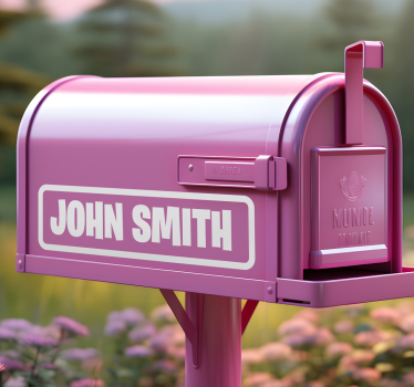 Briefkasten Aufkleber benutzerdefinierte 1-zoll-briefkastenbuchst - TenStickers