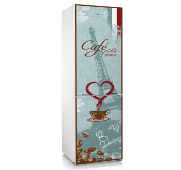 Cafe au lait Kühlschrank Aufkleber - TenStickers