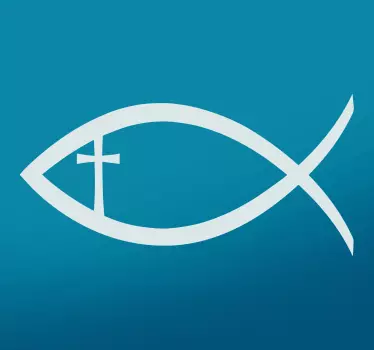 Christlicher Fisch Wandtattoo - TenStickers