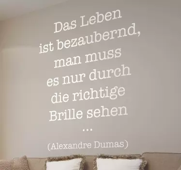 Das Leben ist bezaubernd Aufkleber - TenStickers