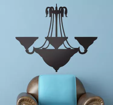 Deckenleuchte Silhouette Sticker - TenStickers
