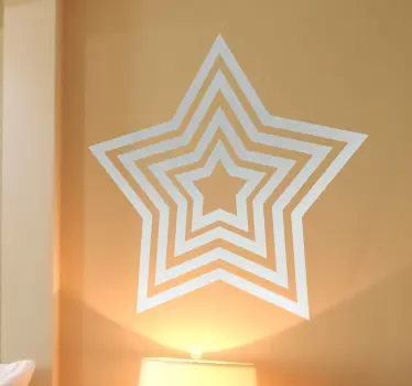 Dekoratives Stern Wandtattoo - TenStickers