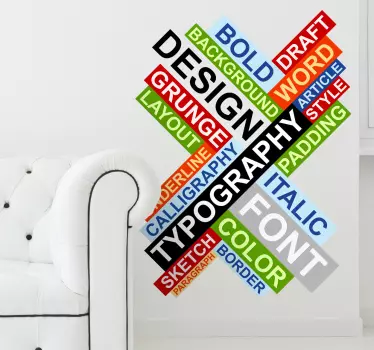 Design Text Aufkleber - TenStickers