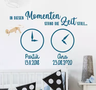 Deutscher Spruch Sticker In diesen momenten - TenStickers