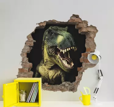 Dino Aufkleber Linsenförmig 3D - TenStickers