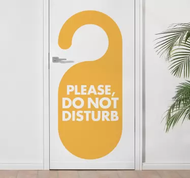 Do Not Disturb Aufkleber - TenStickers