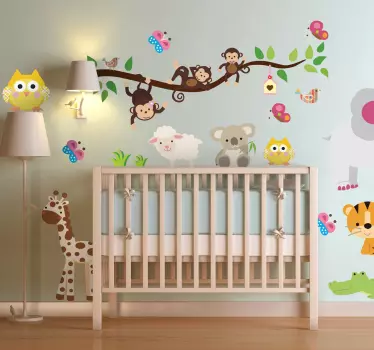 Wandtattoo Dschungel für Kinder - TenStickers