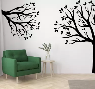 Ecke baum wandtattoo - TenStickers