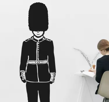Einfarbiger Queen Guard Aufkleber - TenStickers
