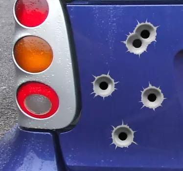 Einschusslöcher Autoaufkleber - TenStickers