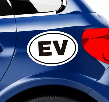 Elektrofahrzeuge Symbol Auto Aufkleber - TenStickers