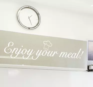 Enjoy Your Meal Sticker - TenStickers