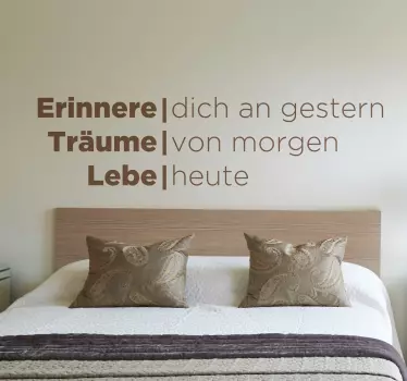 Erinnere Träume Lebe Wandtattoo Sprüche - TenStickers