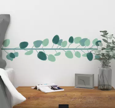 Eukalyptus Blätter Bordüren Aufkleber - TenStickers