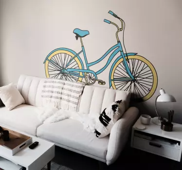 Fahrrad Wandtattoo - TenStickers